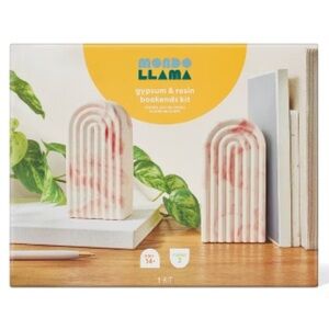 Mondo Llama DIY Bookends Craft Kit - Pink and White